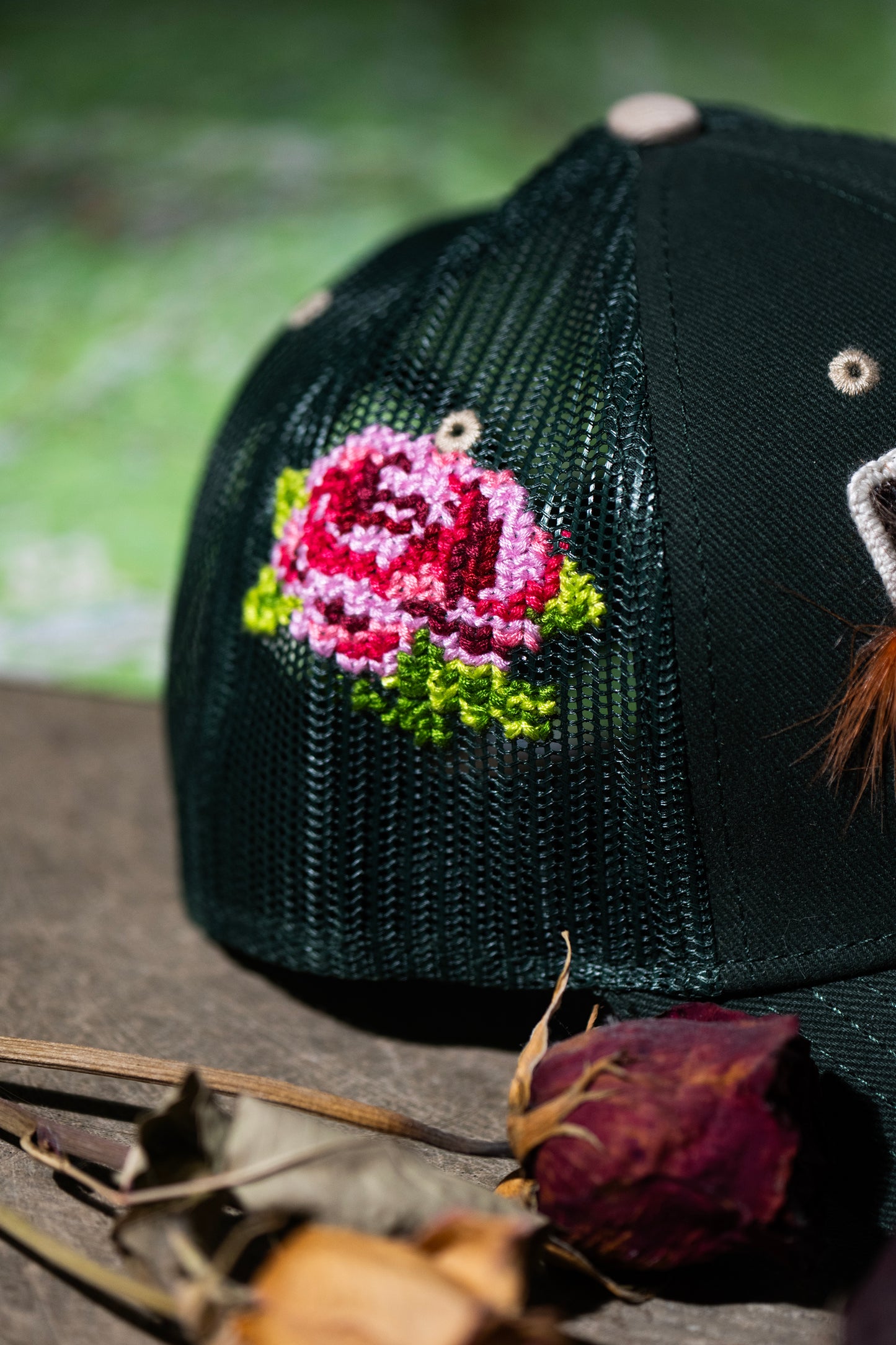 Butterfly on Dark Green