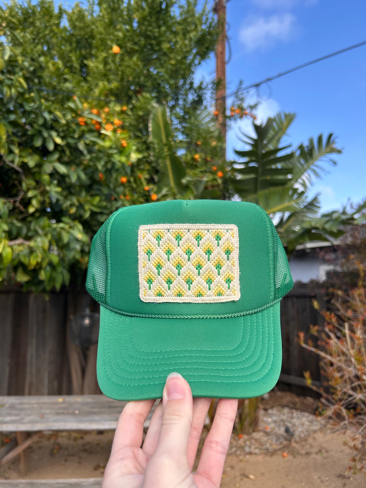 Yellow Flowers on Green