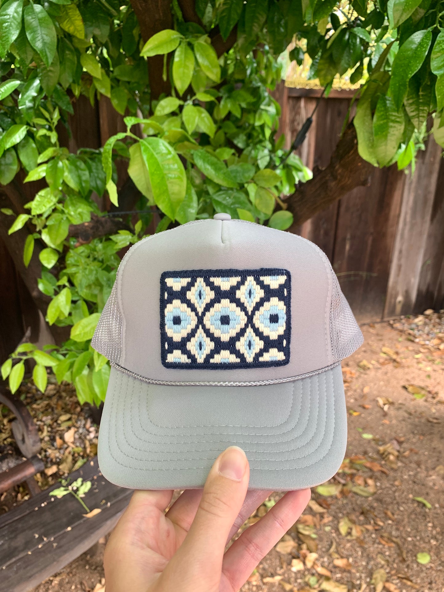Custom Bargello Patch Trucker