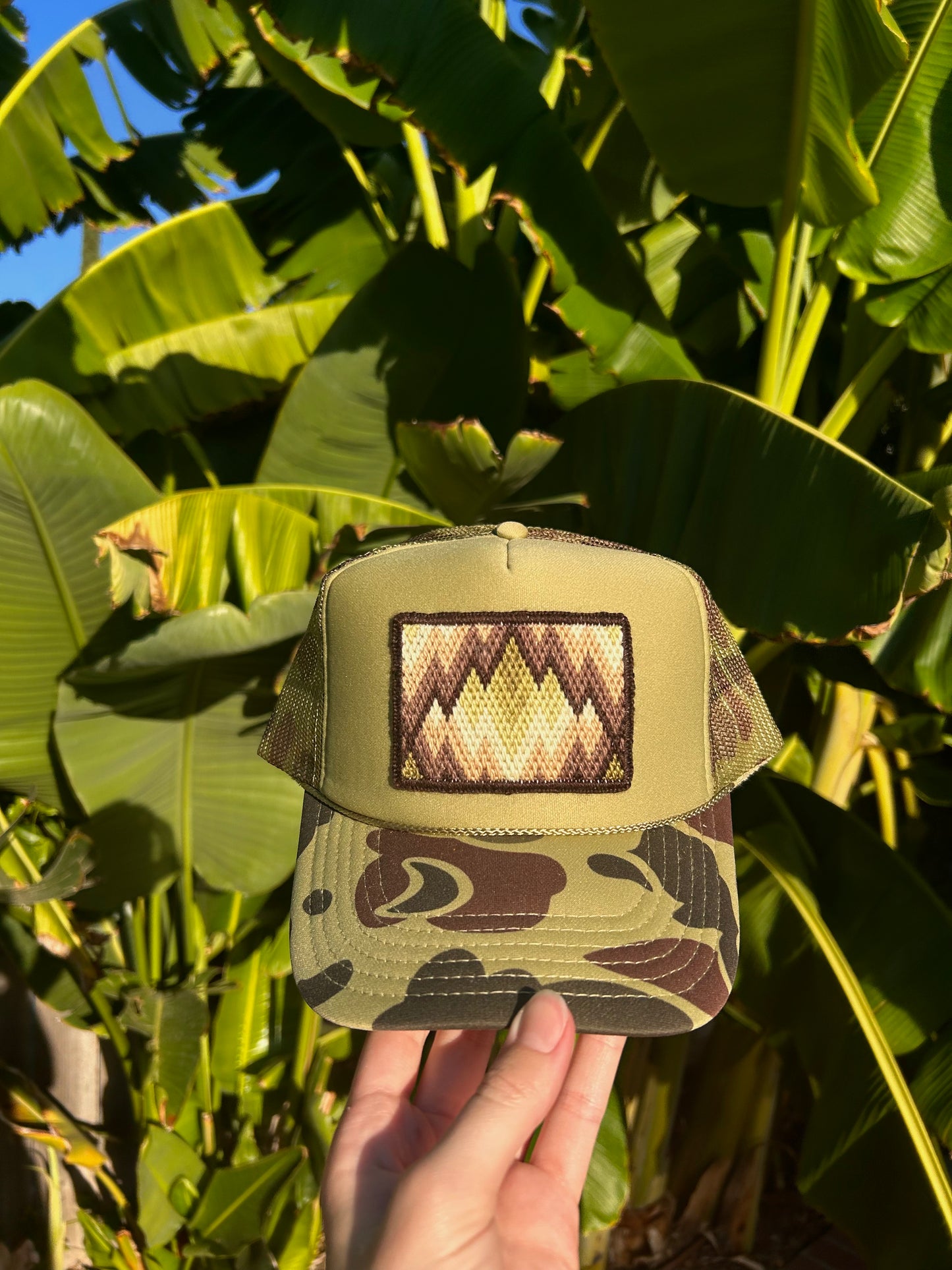 Green Mountains on Light Sage Camo