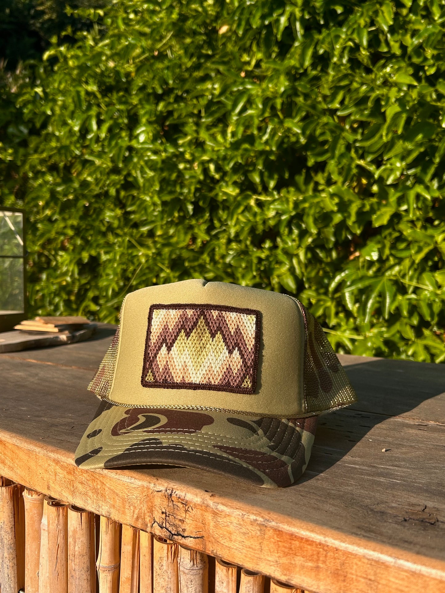 Green Mountains on Light Sage Camo