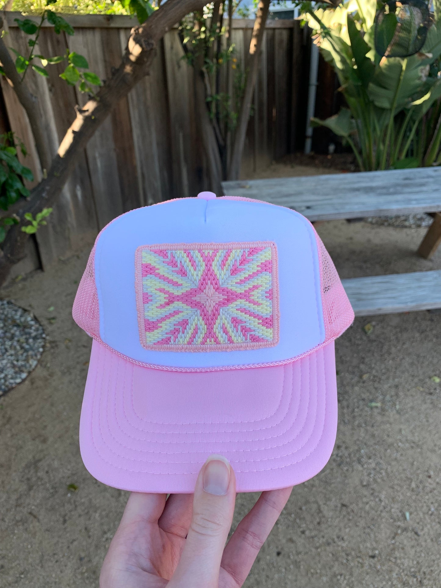 Custom Bargello Patch Trucker
