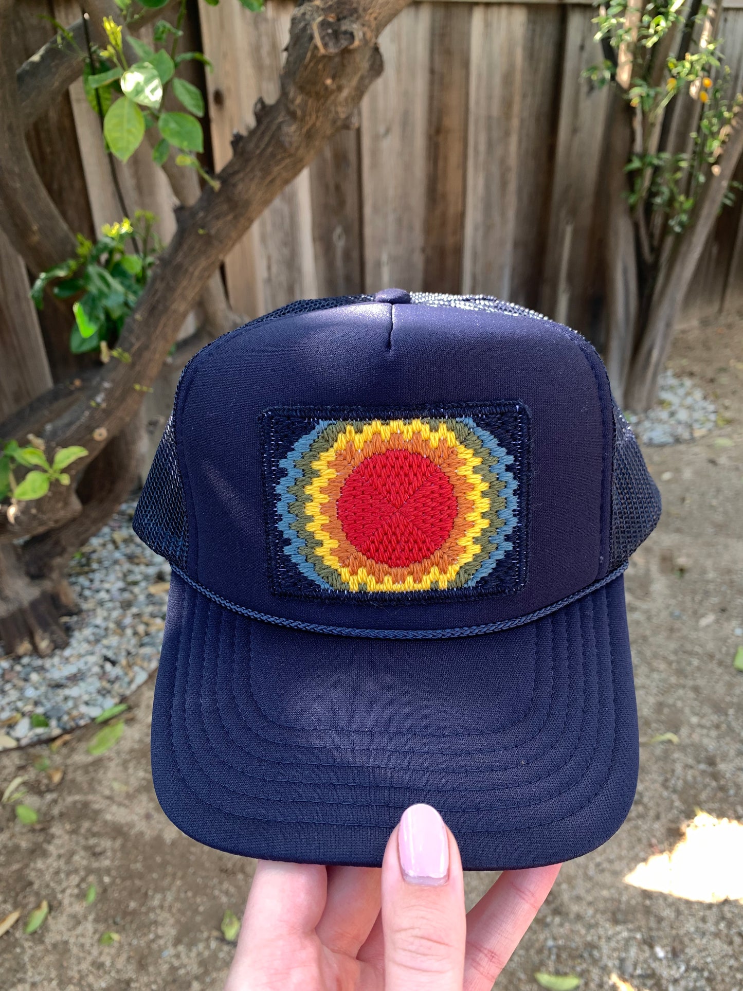 Custom Bargello Patch Trucker