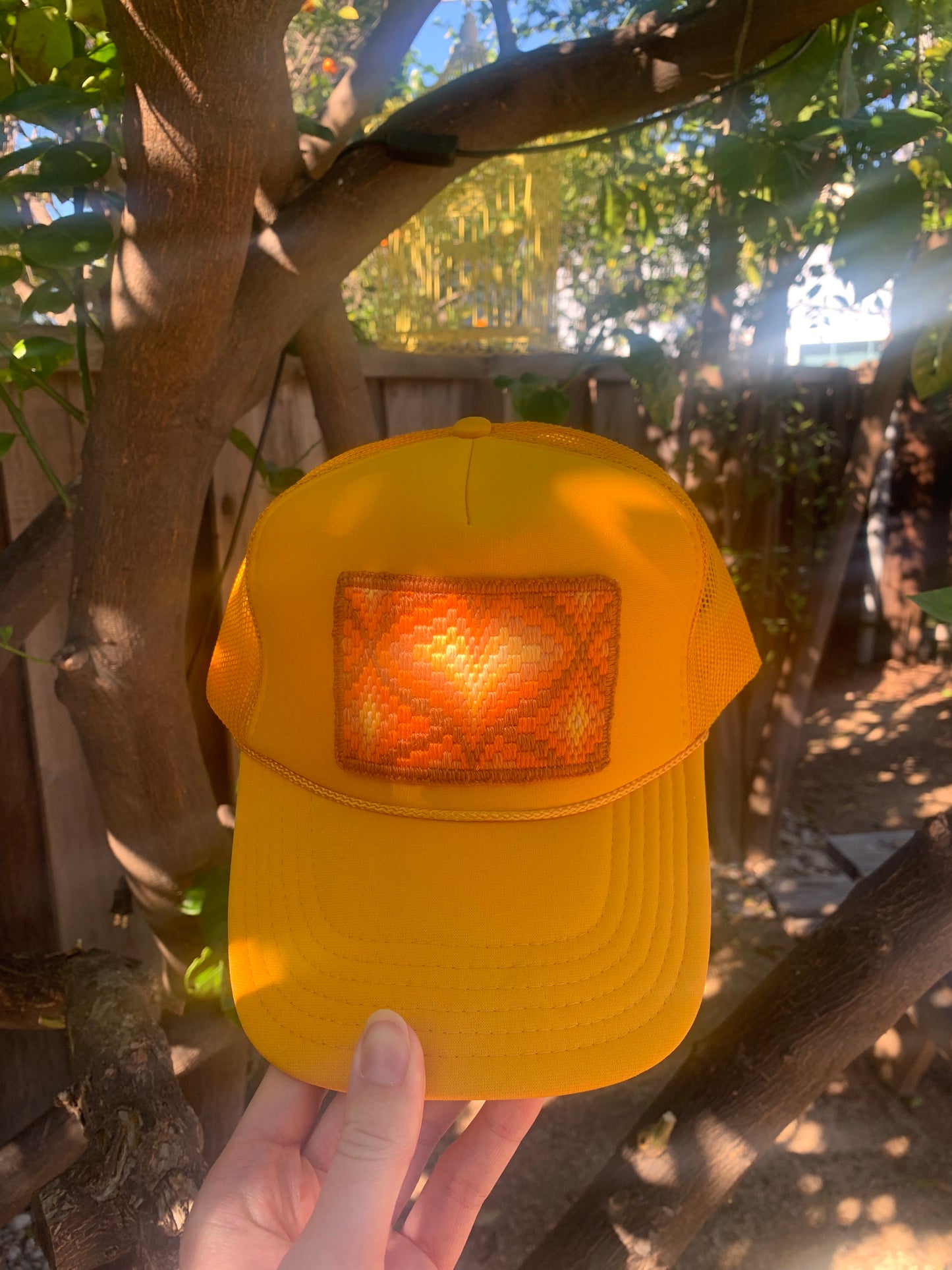 Custom Bargello Patch Trucker