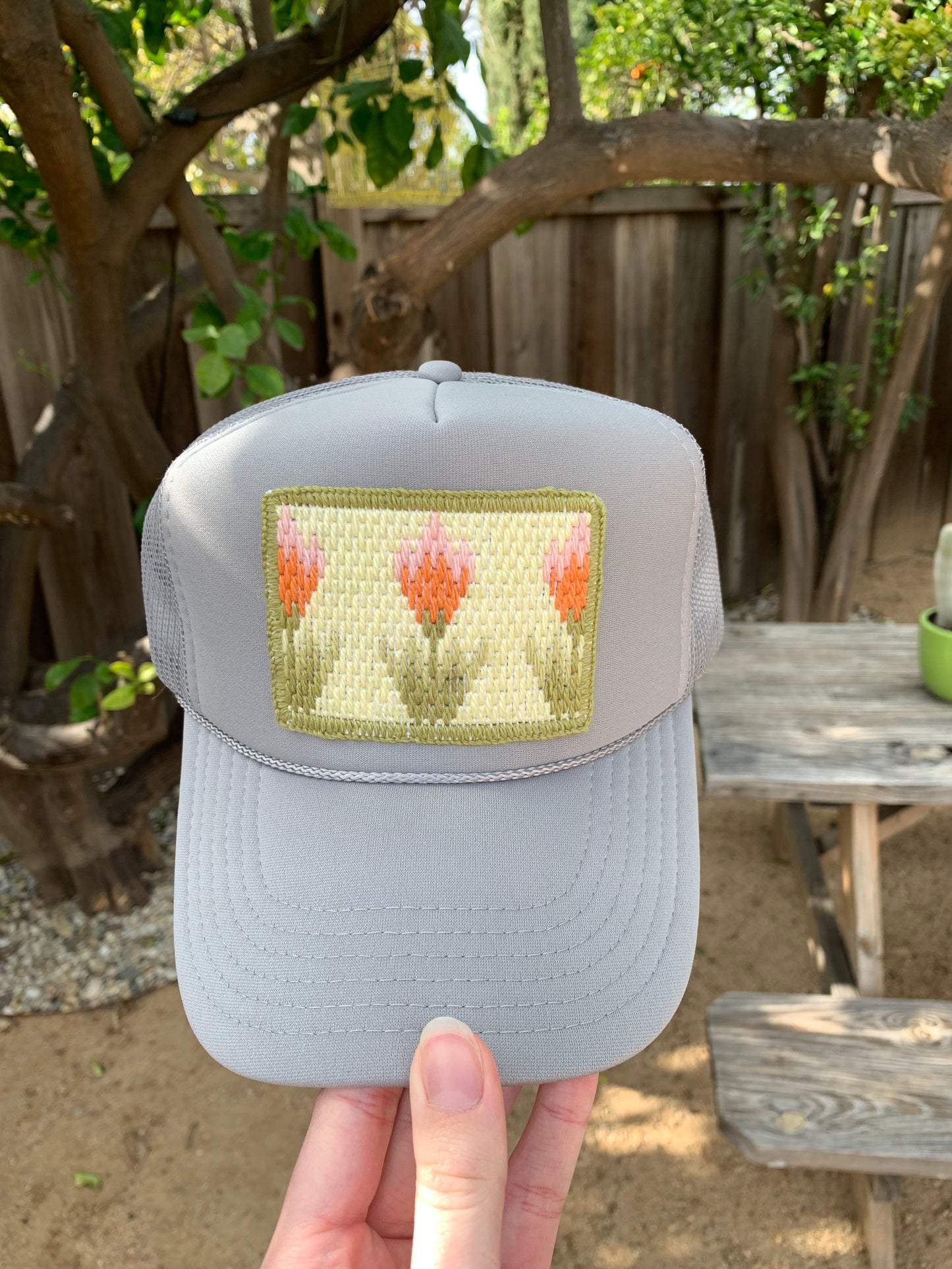 Custom Bargello Patch Trucker