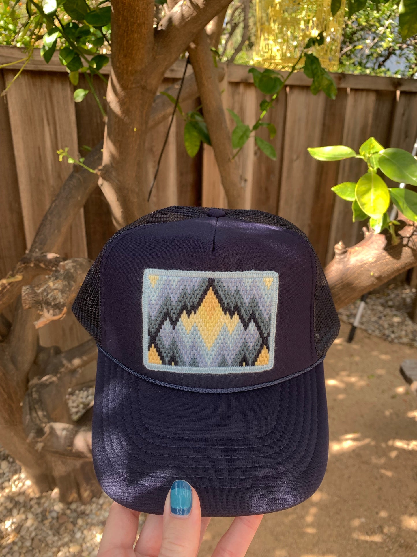 Custom Bargello Patch Trucker
