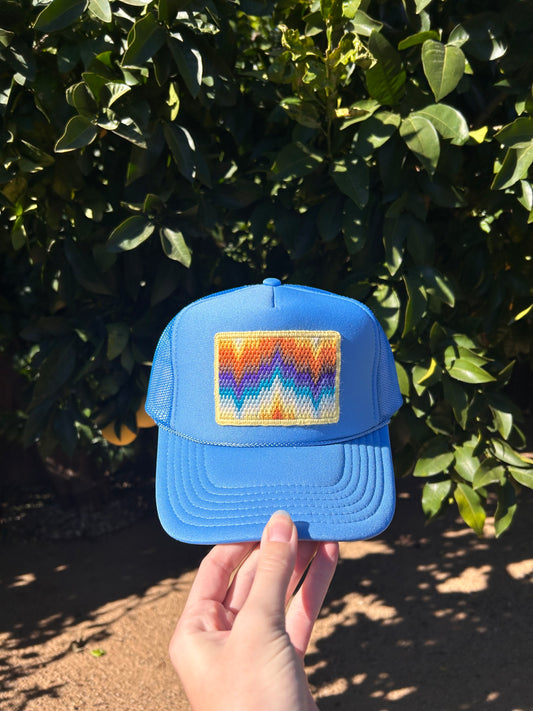 Coastal Blur on Blue