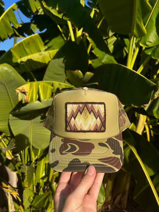 Green Mountains on Light Sage Camo